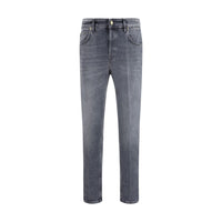 Jeans in denim di cotone grigio PT Torino