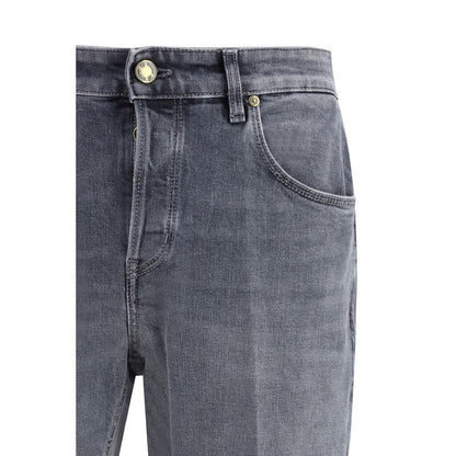 Jeans in denim di cotone grigio PT Torino