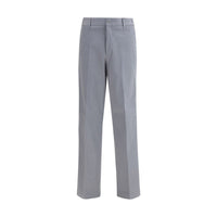 Pantaloni Casual Fendi in Cotone Grigio