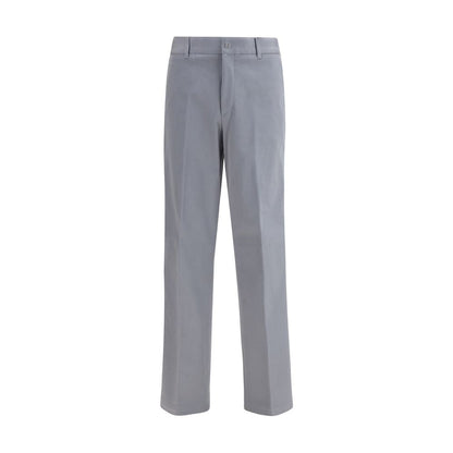 Pantaloni Casual Fendi in Cotone Grigio