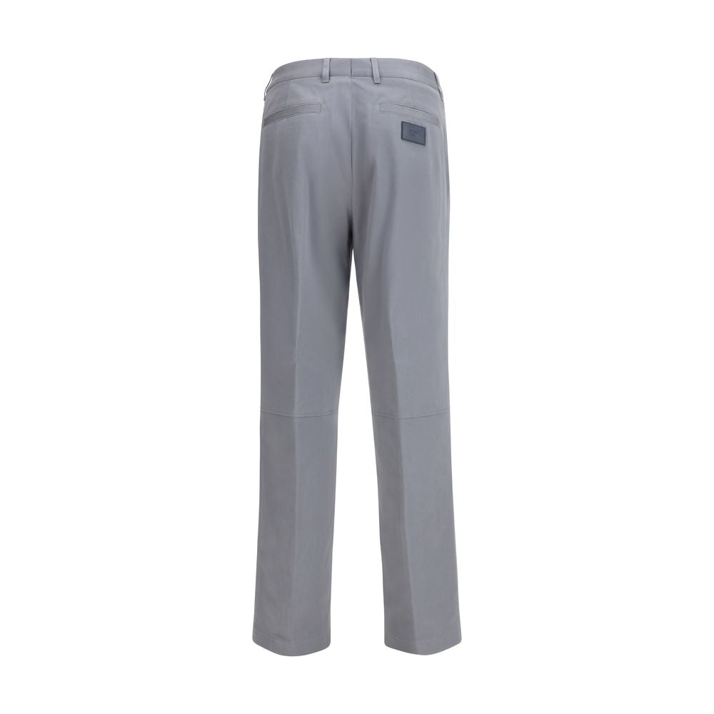 Pantaloni Casual Fendi in Cotone Grigio