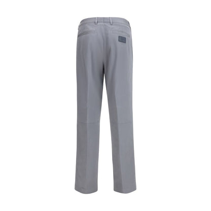 Pantaloni Casual Fendi in Cotone Grigio
