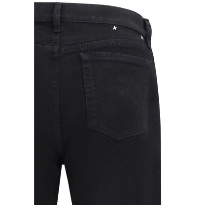 Golden Goose Jeans Slim Fit in Cotone Nero