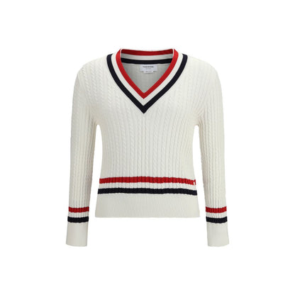 Felpa in cotone bianca Thom Browne