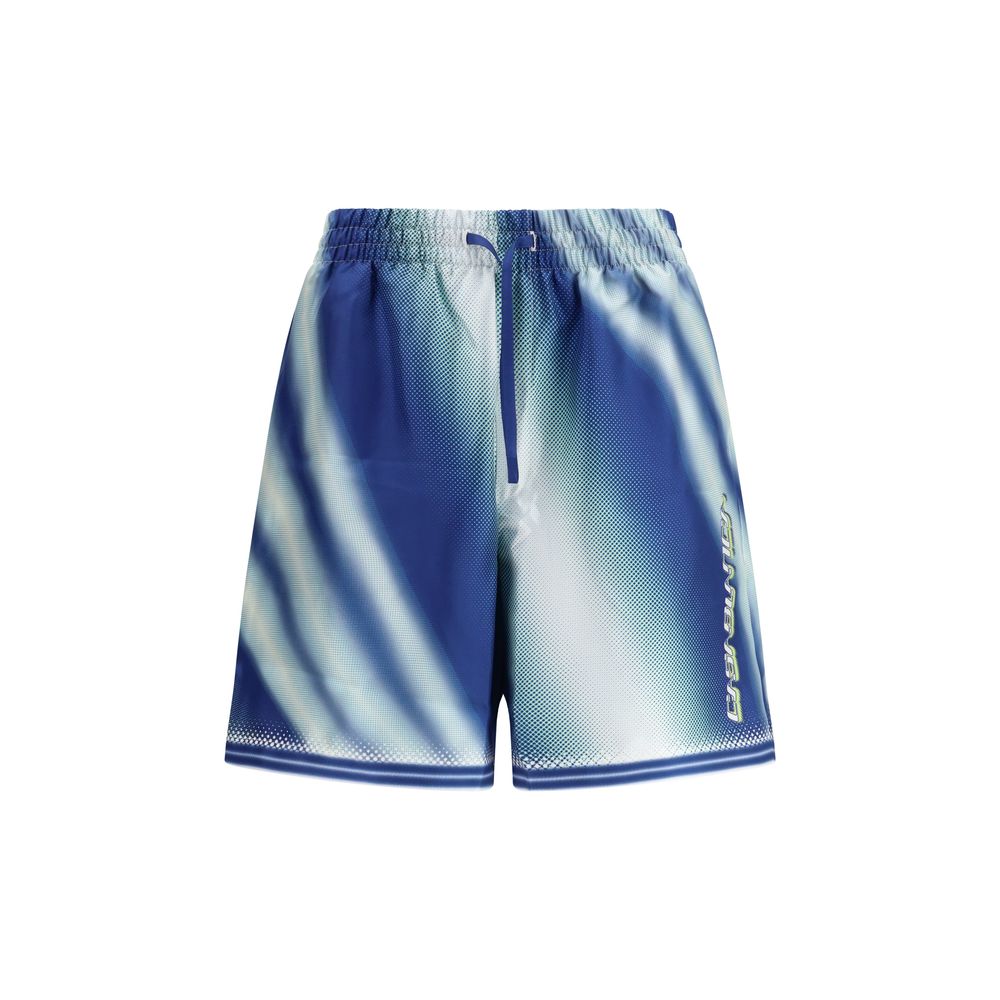 Short en soie bermuda bleu Casablanca