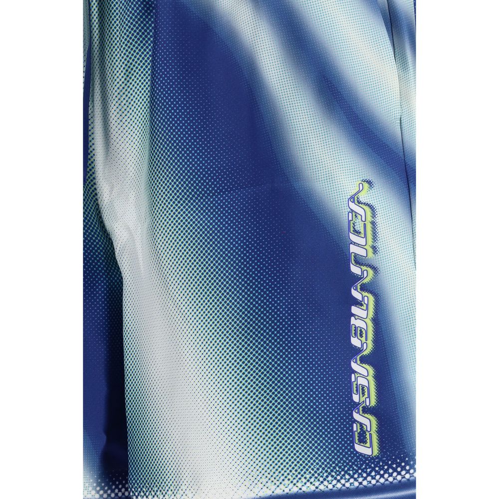 Short en soie bermuda bleu Casablanca