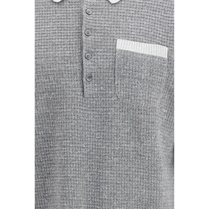 Chemise habillée en lin gris Thom Browne