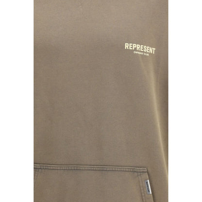 Représenter le pull en coton marron