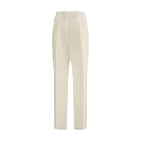 Pantaloni Casual Laneus Beige in Viscosa