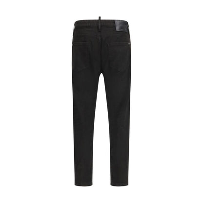 Jeans slim fit in cotone nero Dsquared²