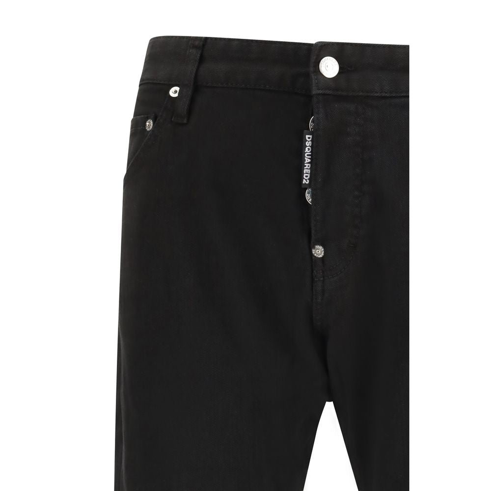 Jeans slim fit in cotone nero Dsquared²