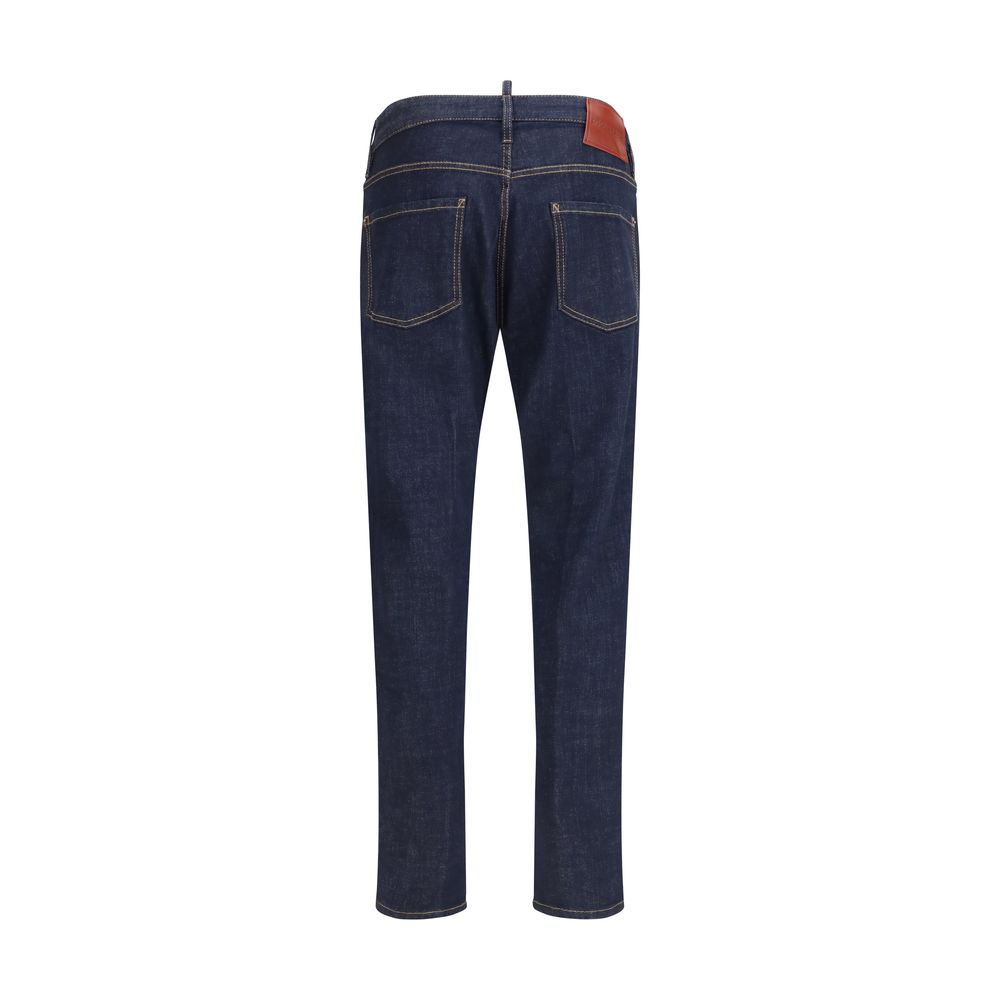 Dsquared² Jeans in Denim di Cotone Blu