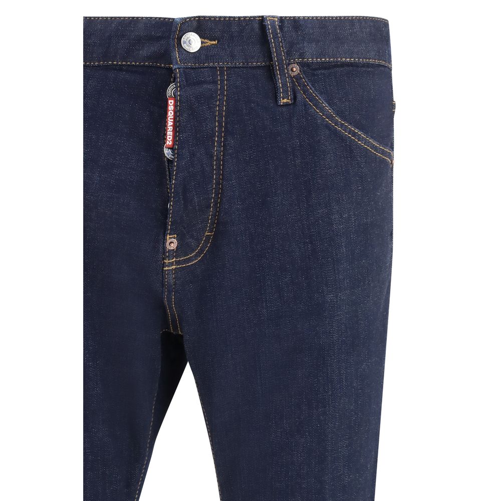 Dsquared² Jeans in Denim di Cotone Blu
