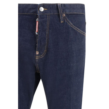 Dsquared² Jeans in Denim di Cotone Blu