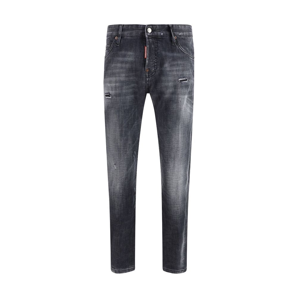Jeans Slim Fit Dsquared² en Coton Noir