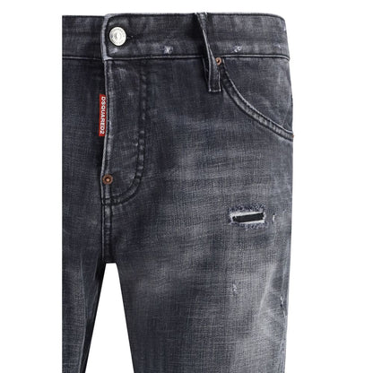 Jean slim en coton noir Dsquared²