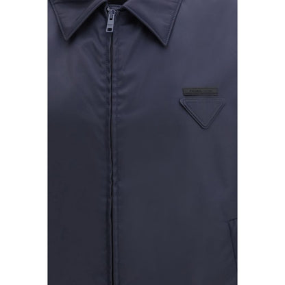 Blouson Prada en nylon bleu