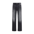 MM6 Jeans Neri in Cotone a Gamba Dritta