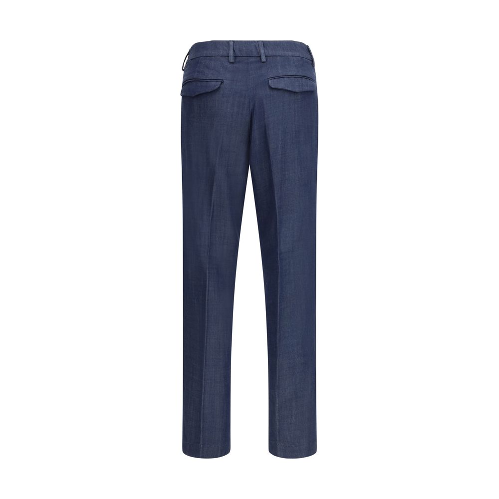 Pantaloni Casual Cruna Blu Tencel