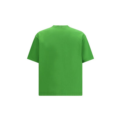 T-shirt bicolore in cotone Prada