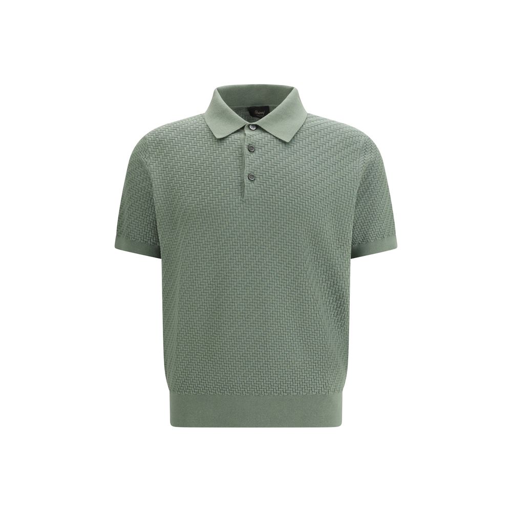 Brioni Green Cotton Polo Shirt
