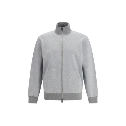 Felpa Brioni in cotone grigio