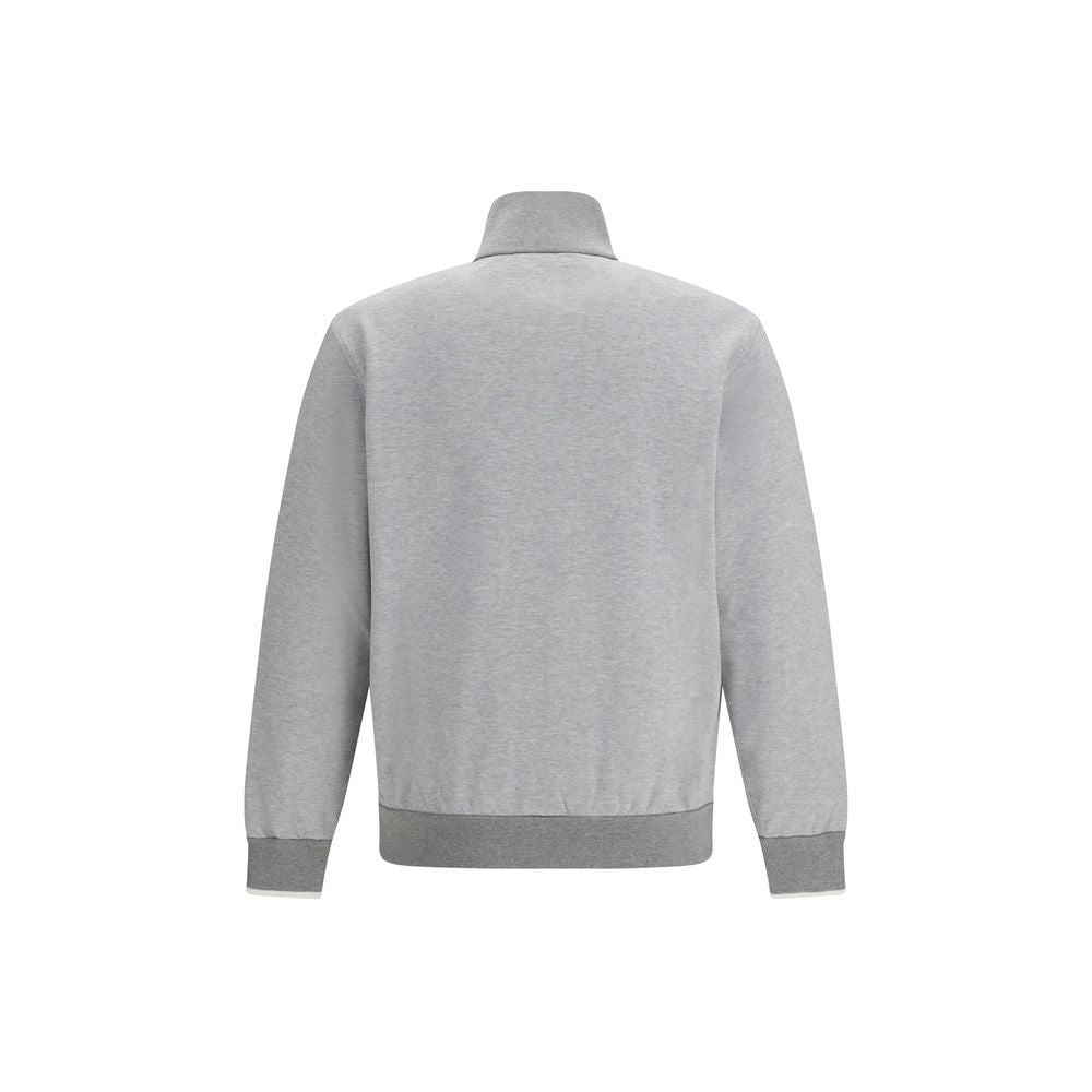 Felpa Brioni in cotone grigio