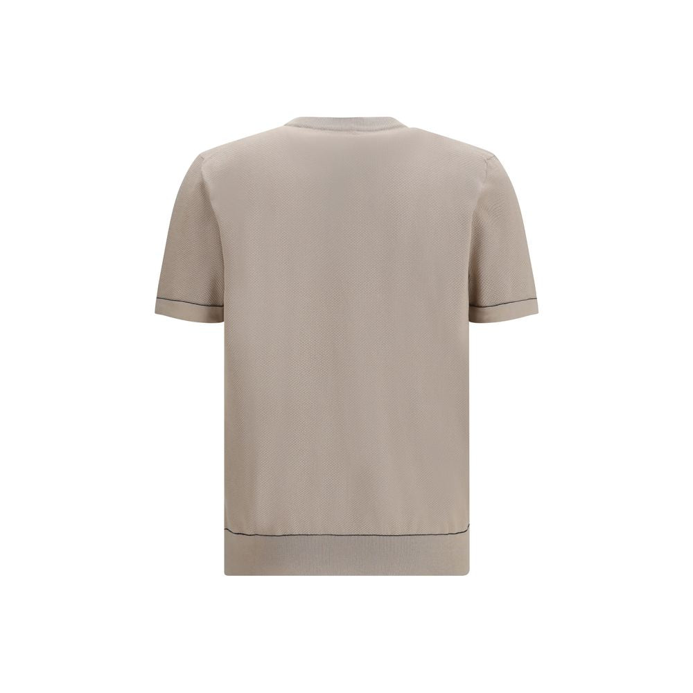 T-shirt Brioni in cotone beige