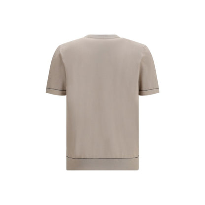 T-shirt Brioni in cotone beige
