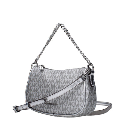 Borsa Michael Kors in tessuto grigio