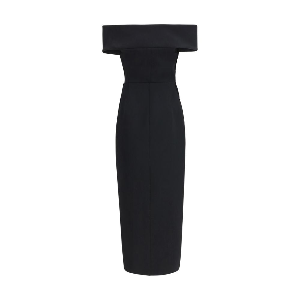 Abito da cocktail Khaite in poliestere nero