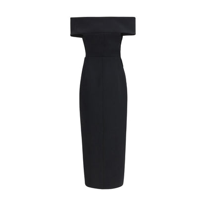 Abito da cocktail Khaite in poliestere nero