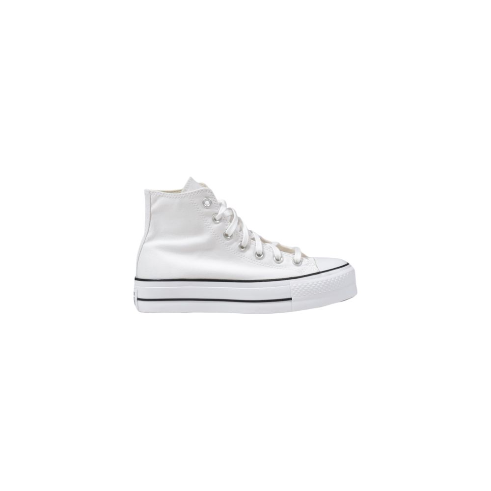 Sneakers platform in poliestere bianco Converse