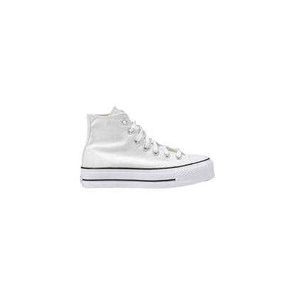 Sneakers platform in poliestere bianco Converse