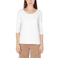 T-shirt maniche lunghe in cotone crema Street One