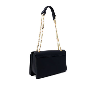 Borsa a mano nera in polietilene Love Moschino