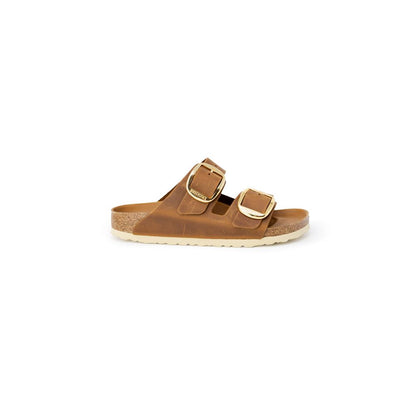 Mules Birkenstock en cuir marron