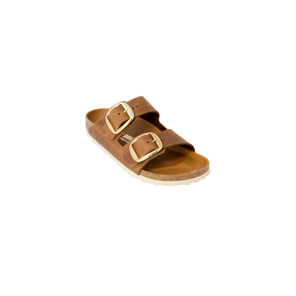 Mules Birkenstock en cuir marron
