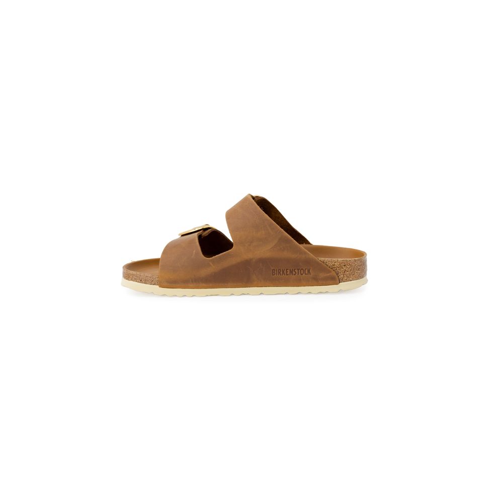Mules Birkenstock en cuir marron