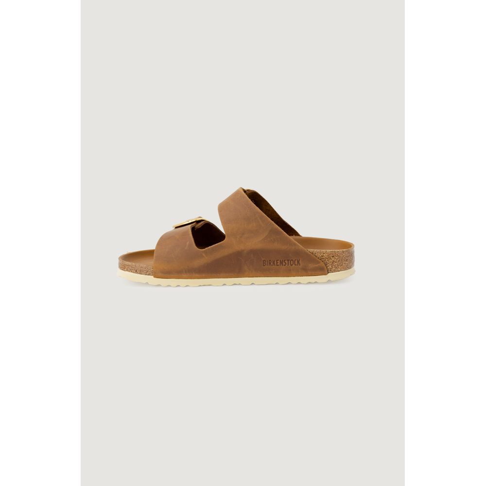Mules Birkenstock en cuir marron