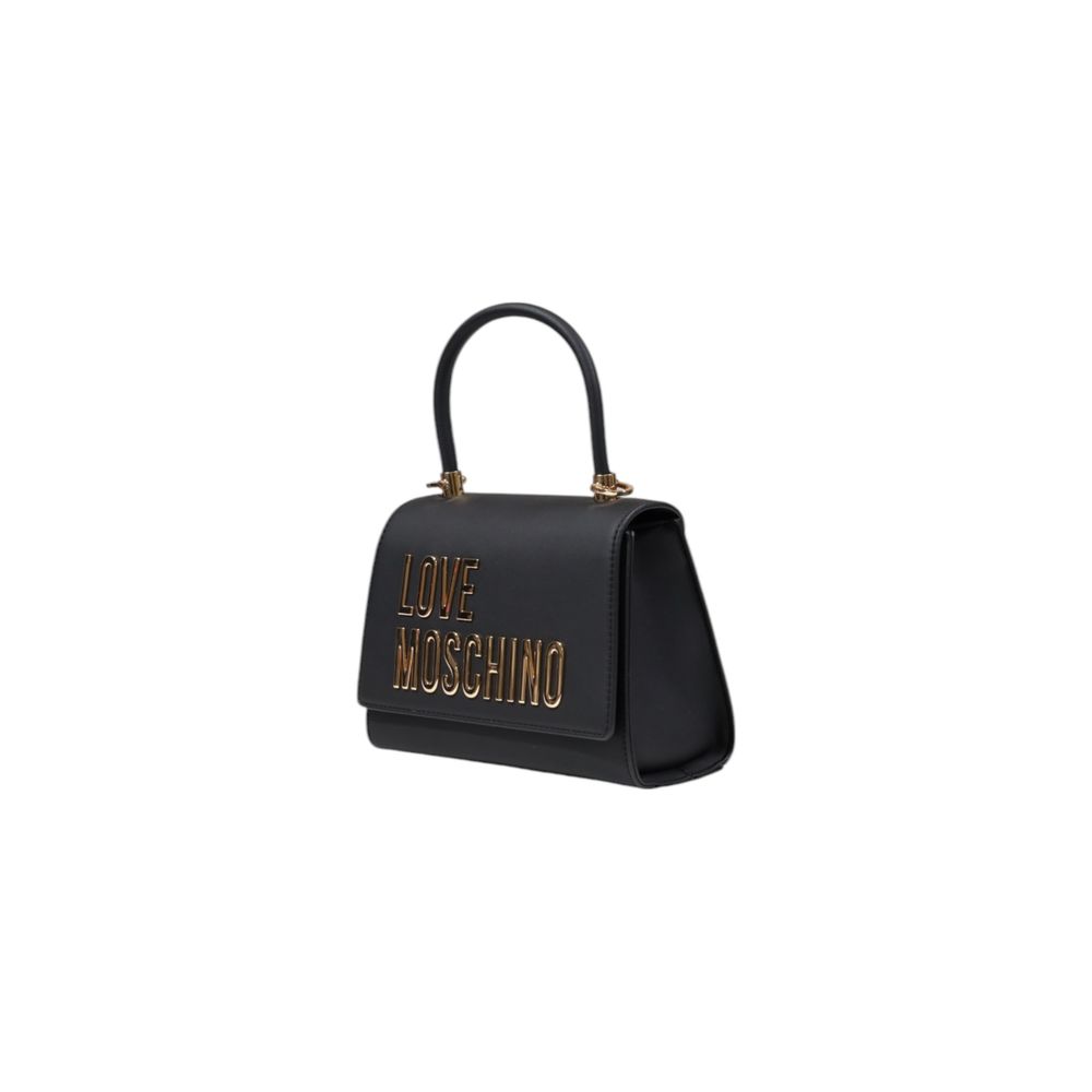 Borsa a Mano Bicolor in Polietilene Love Moschino