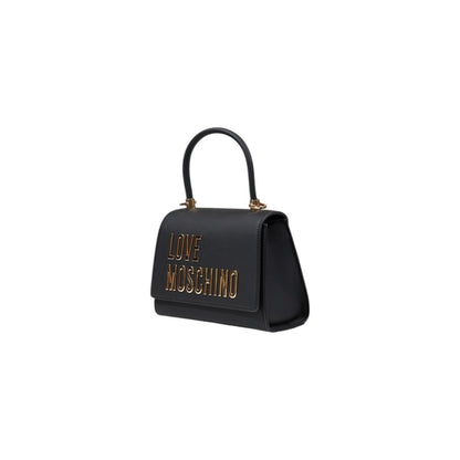 Borsa a Mano Bicolor in Polietilene Love Moschino