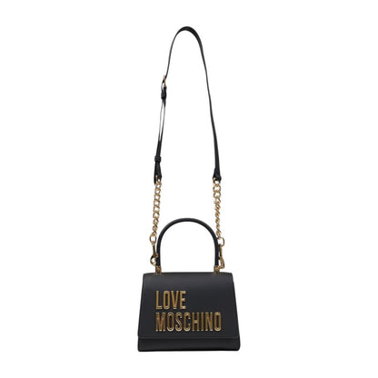 Borsa a Mano Bicolor in Polietilene Love Moschino