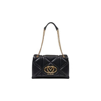 Borsa a mano nera in polietilene Love Moschino