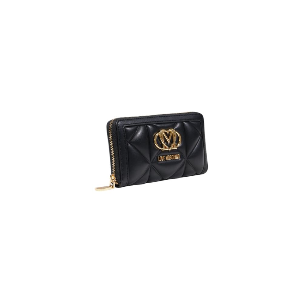 Portafoglio Love Moschino in polietilene nero