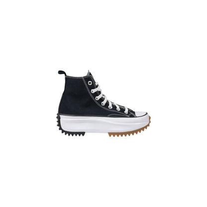 Sneakers alte Converse in tela bianca e nera
