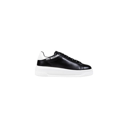 Baskets Chunky Love Moschino Noires et Blanches en Synthétique