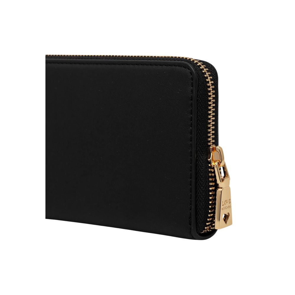 Portefeuille Love Moschino en polyéthylène noir