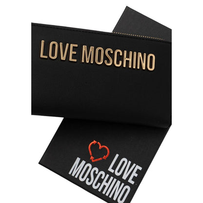 Portefeuille Love Moschino en polyéthylène noir