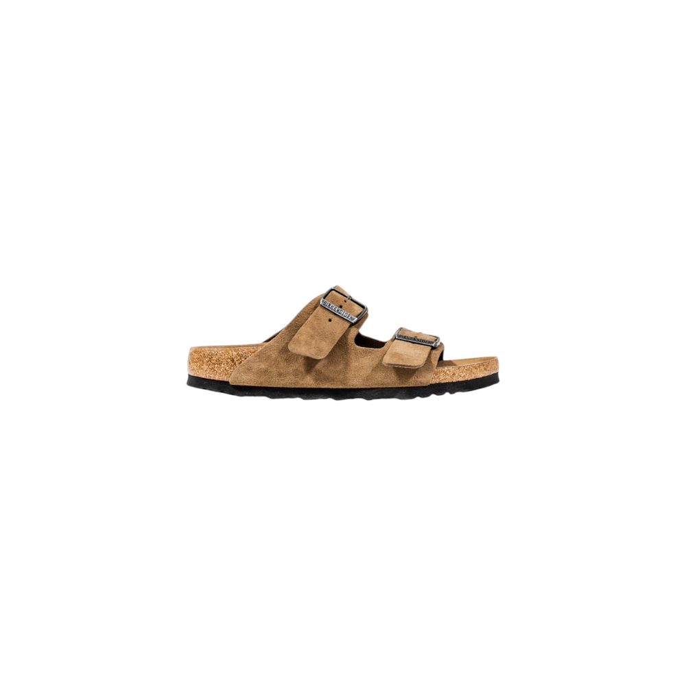 Sandali Birkenstock in pelle scamosciata marrone